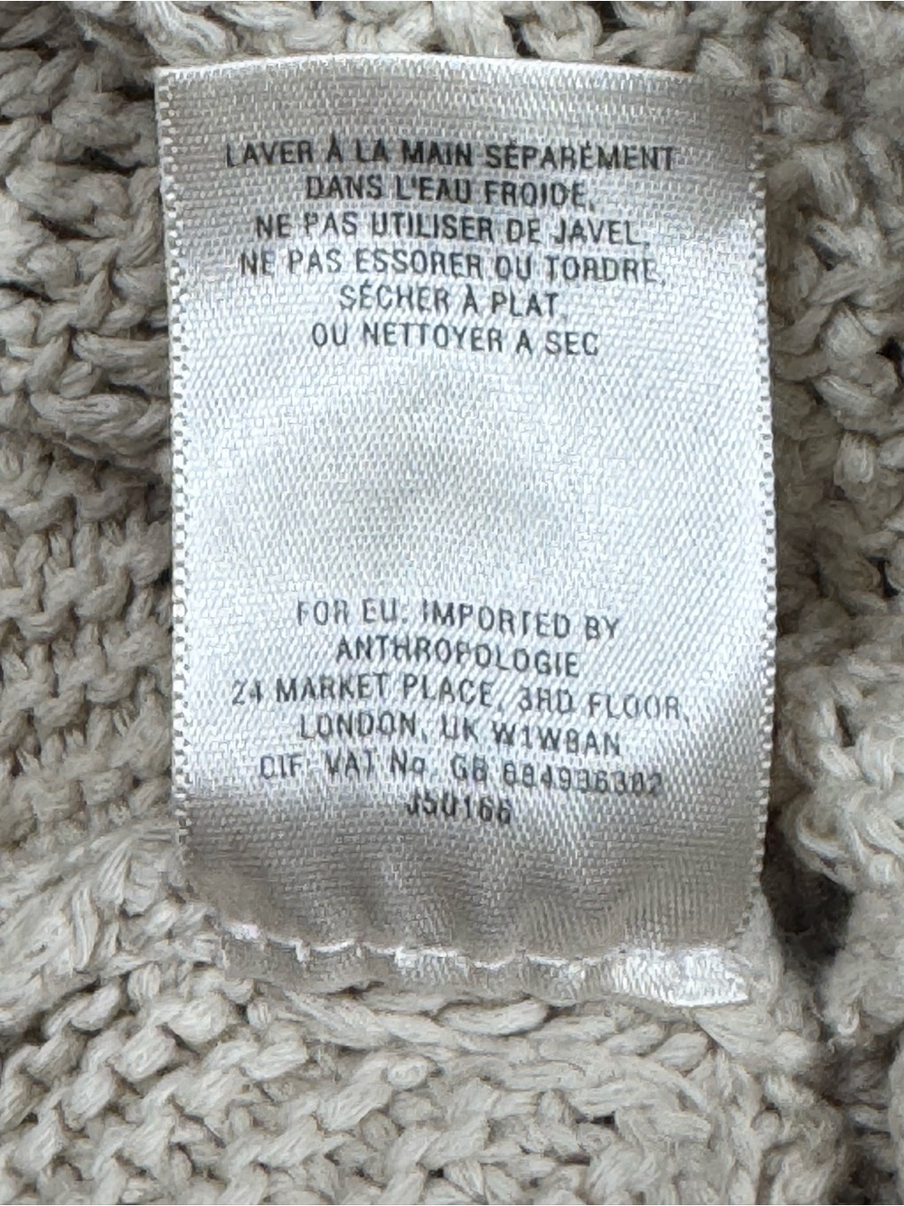 Anthropologie Angel of the North Harvest Moon Cotton Poncho Sweater Size S - Picture 8 of 8